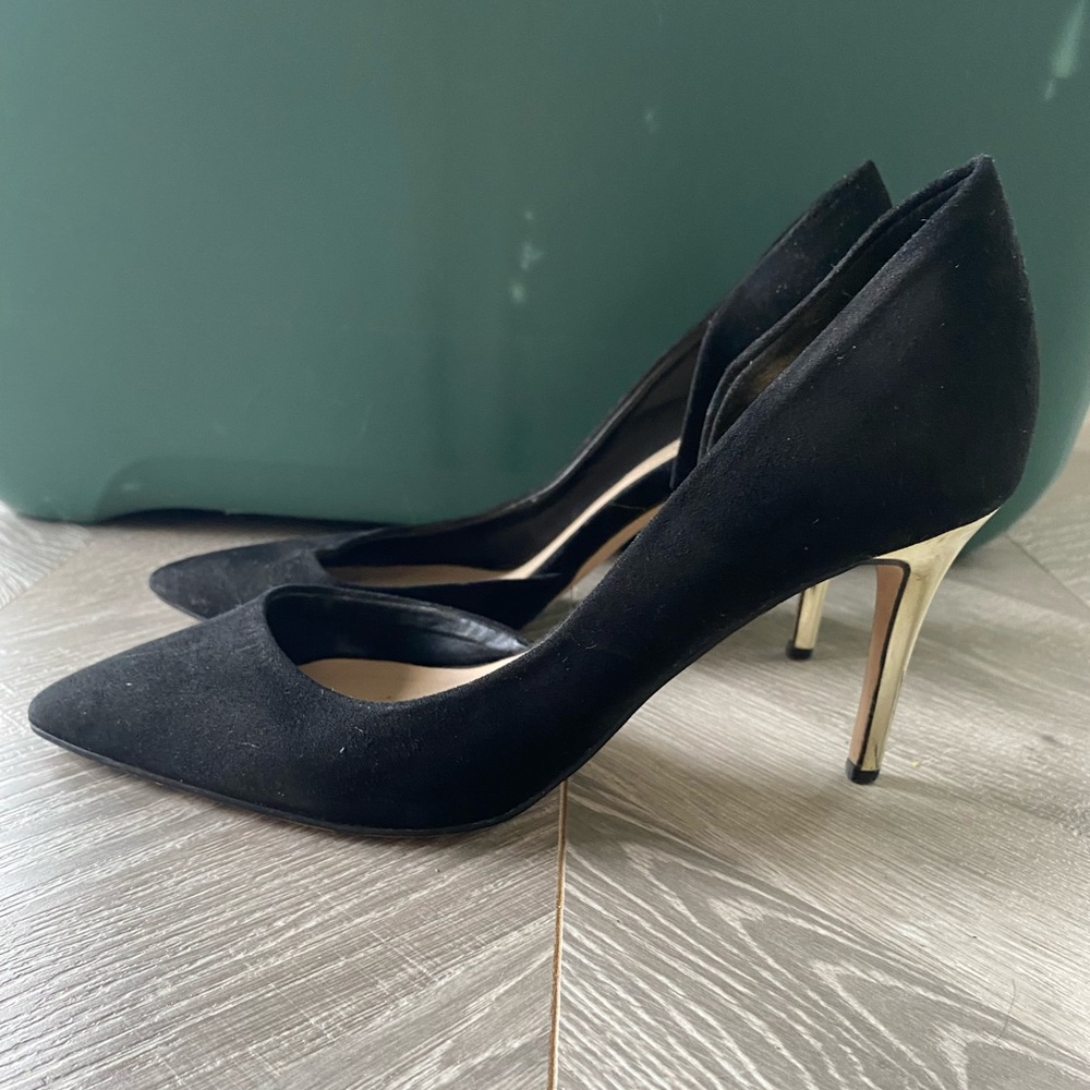 Aldo Shoes Black Suede Pumps